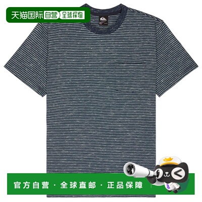 欧洲直邮QUIKSILVER 男士户外T恤 2168985DARKNAVYLOPAZSTRIPES