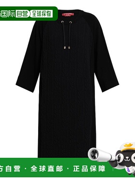 自营 marina rinaldiOGIVALE-黑色 美国奥莱直发连衣裙