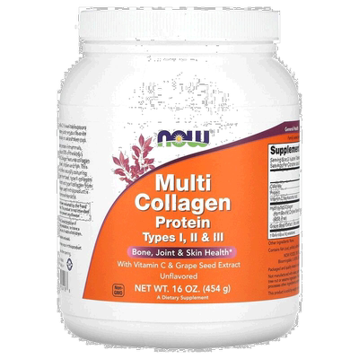 香港直邮香港直发NOW诺奥多胶原蛋白多肽维生素葡萄籽提取物骨骼