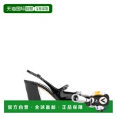 香港直邮Jimmy Belinda Choo 1h可退 周仰杰 女士 黑色皮质浅口鞋