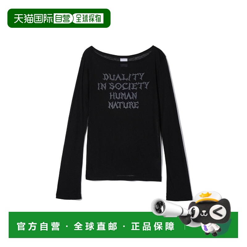 韩国直邮GOTTER GALLERY 女士女装T恤 24WSSTP01BK HUMAN NATURE S