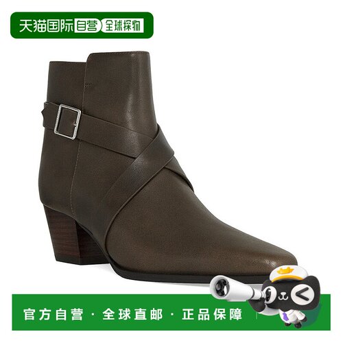 自营Rebecca Minkoff Bowery Leather Bootie - brown 美国奥莱直