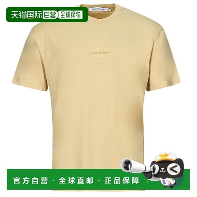 欧洲直邮Calvin Klein Jeans  男衣服 秋冬24 短袖T恤 WASHED MON