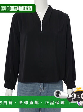 1h可退 日本直邮fifth 女士珍珠设计V领上衣 ES23F8622泡泡袖
