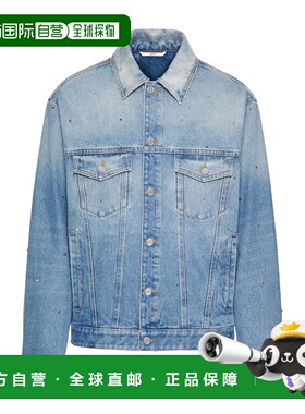 香港直邮VALENTINO 男士夹克 2V3DC02G93Q558 AW2023 蓝色外套