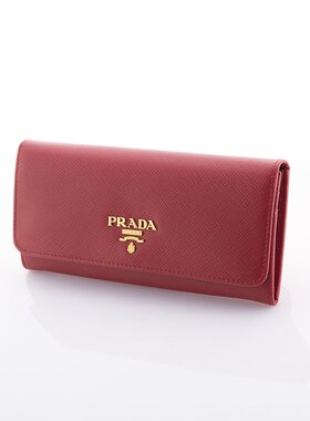 日本直邮普拉达 PRADA 长钱包 SAF.METAL ORO/FUOCO 1MH132-QWA