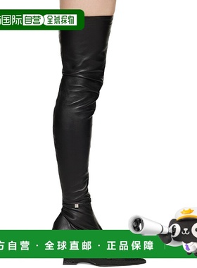 香港直邮潮奢 Givenchy 纪梵希 女士 黑色 Raven 高筒靴 BE7038E2