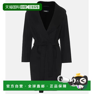 1h可退 香港直邮'S Max Mara 女士 Messi 束带初剪羊毛大衣
