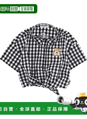 香港直邮Moschino 莫斯奇诺 女童 方格衬衫童装 HDC021LME0480