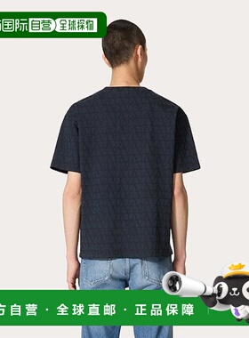 香港直邮VALENTINO 男士T恤 5V3MG14Y9KCYE6 AW2024 黑色