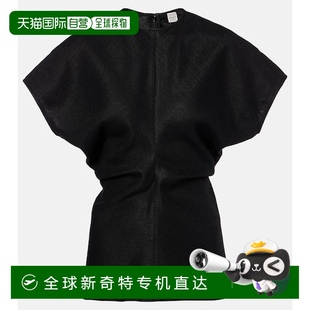 香港直邮TOTÊME 褶皱上衣 1h可退 女士 black黑色 舒适时尚