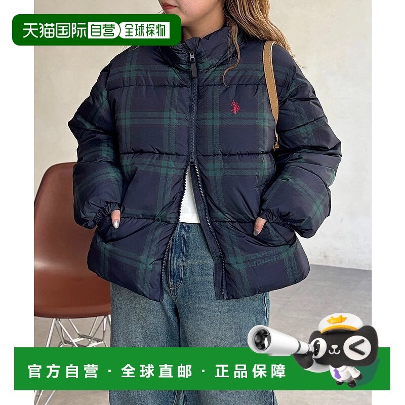 1h可退 日本直邮U.S. POLO ASSN. 女装防泼水中棉外套 短款轻盈保