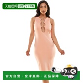 Women coral Detail 自营Bebe Dress Ring Midi 美国奥莱直发