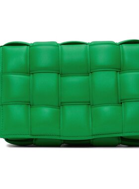 bottegaveneta葆蝶家女士绿色单肩包时尚潮流经典百搭