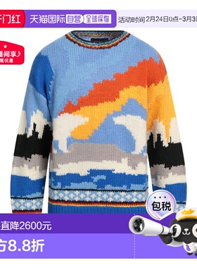 香港直邮Dsquared2 二次方 男士 毛衣 blue蓝色 舒适时尚