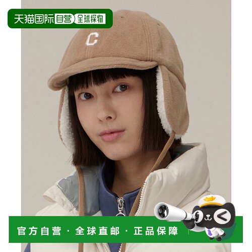 韩国直邮COVERNAT 男士帽子CO2404CA54BR C LOGO FLEECE TROOPER