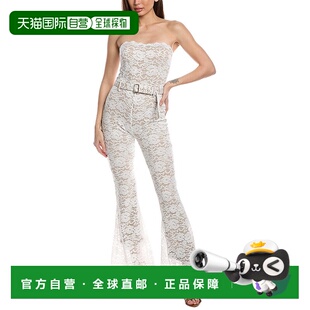 自营 Generation Love Elyssa 弹力蕾丝连体裤 - 白色 美国奥莱直