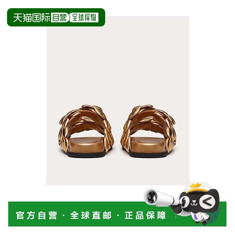 香港直邮VALENTINO 女士凉鞋 VW2S0AX0ZQKKM5 AW2021 棕色 徽标拖