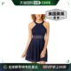 new 女士 navy Illusion city studioJuniors Lace Mini Dress