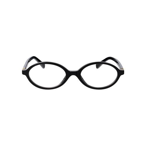 潮奢 Miu Miu 缪缪 女士 黑色醋纤眼镜 0MU01XV1AB1O1