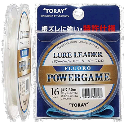 【日本直邮】Toary东丽线Power Game Lure Leader Fluoro 30m 16L
