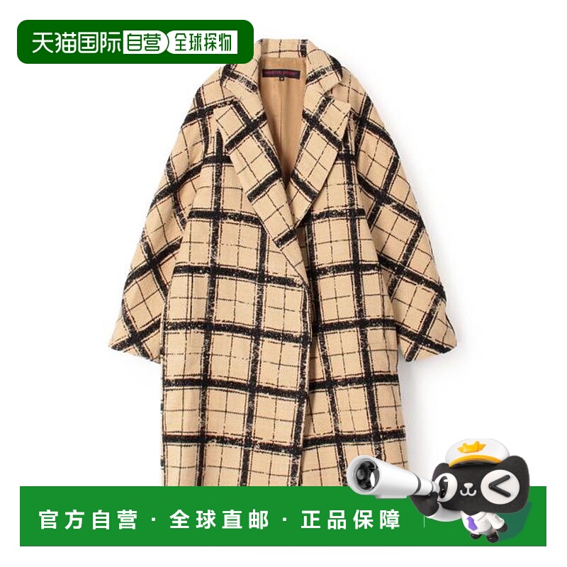 1h可退 日本直邮TOMORROWLAND MARTIN GRANT COCOON COAT 格纹 茧