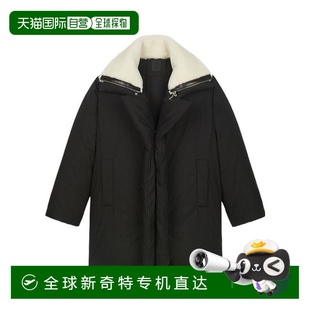 休閑時(shí)尚 香港直郵Givenchy 黑色翻領(lǐng)羽絨服 BM00TC13VC高端流行
