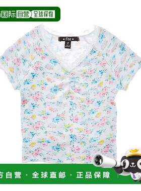 自营 flowers by zoe Zoe Rib 的鲜花 2x2 上衣 - 白色 美国奥莱