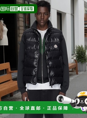 1h可退 香港直邮Moncler 盟可睐 男士 黑色 Tibb 羽绒马甲 J20911