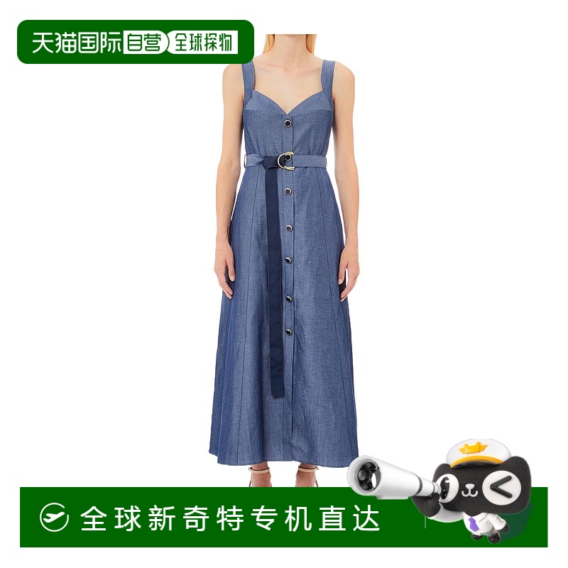1h可退 香港直邮LIU JO 女士连衣裙 WA5312T481809481 SS2025 蓝