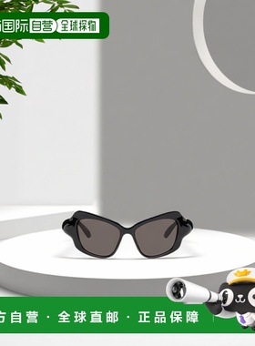 香港直邮BALENCIAGA 男士眼镜 BB0353S001 CO 灰色 蝴蝶太阳眼镜