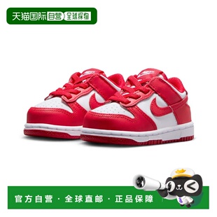 自营BOYS TODDLER NIKE DUNK LOW_WHITE/UNIVERSITY RED-WHITE -