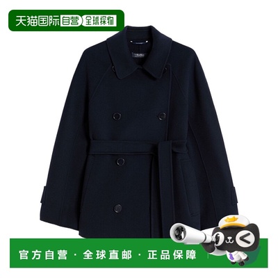 香港直邮MAX MARA 女士大衣 9081046106081 AW2025 黑色 短款双排