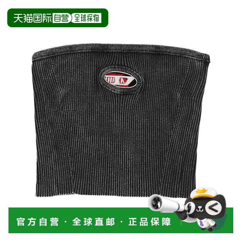 1h可退 香港直邮DIESEL 女士背心吊带 A148130AKBQ900 CO 黑色 Di