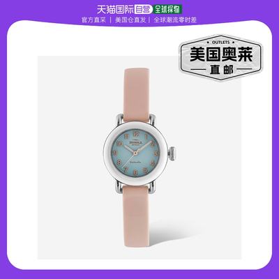 SHINOLA Detrola 女士 Pee Wee S0120213328 软青色表盘手表 - 多