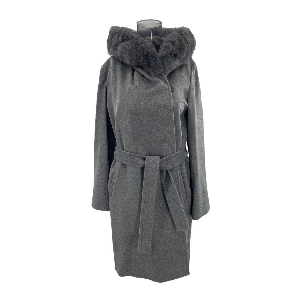 MAX MARA 男士外套 6086095906005 AW2024 黑色 长袖大衣