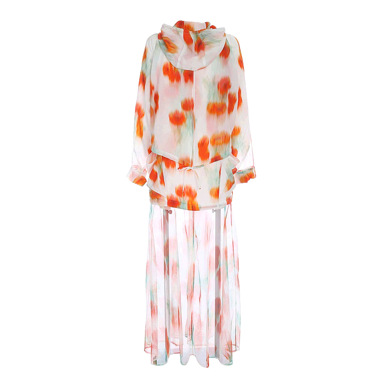 香港直邮KENZO 女士大衣 FB52WOU219G319 SS2021 白色 Tulip prin