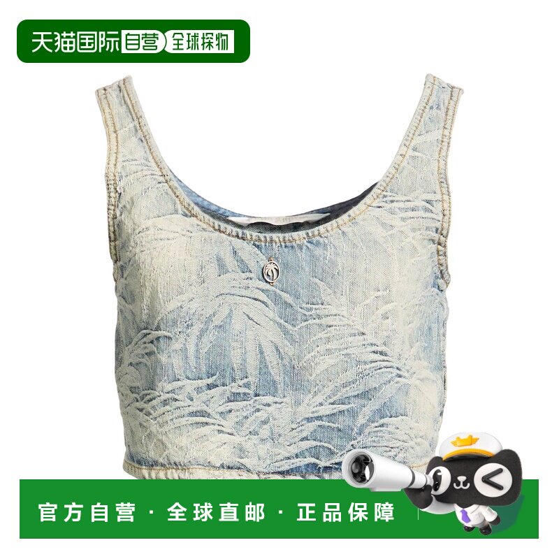 香港直邮Palm Angels 棕榈天使 女士 上衣 blue蓝色 舒适时尚背心