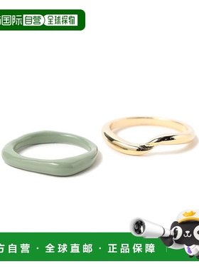 1h可退 日本直邮BEAMS HEART女士合金双色戒指套装 43420455218