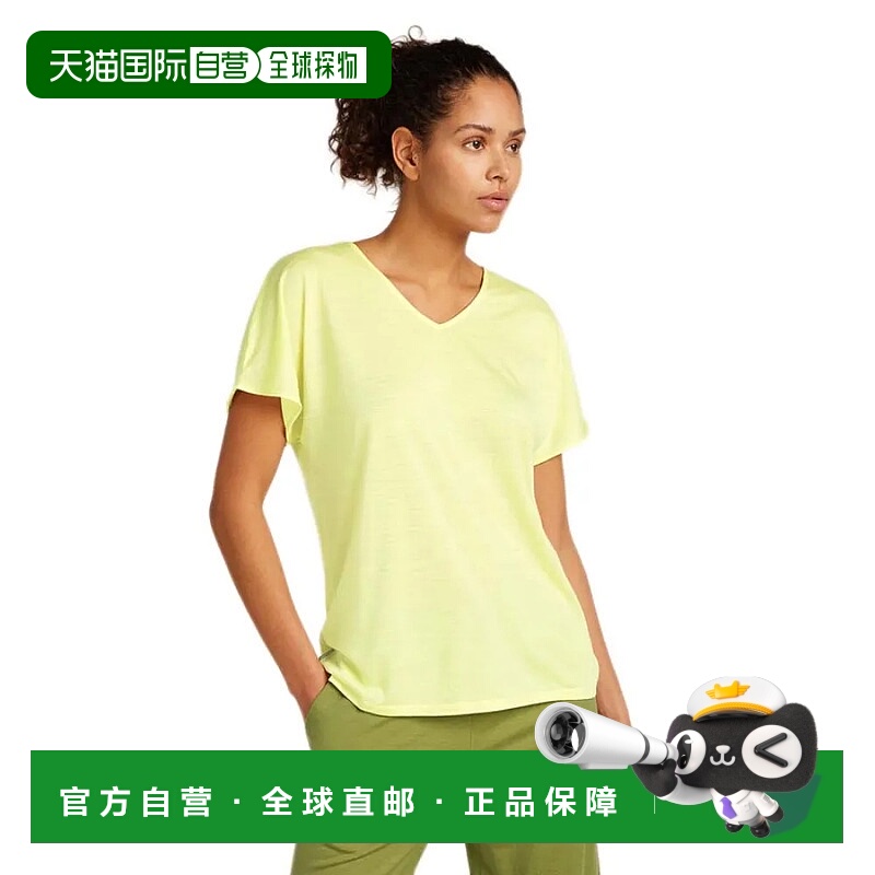 香港直邮ICEBREAKER 美利奴羊毛125酷轻Drayden双面穿短袖T恤 女