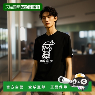 日本直邮【日本直邮】A BATHING APE猿人头男女同款T恤4L20-110-0