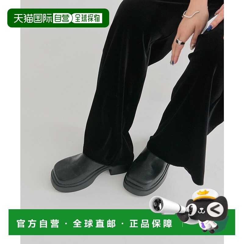 1h可退 日本直邮mystic 女士 方头平底木屐风凉鞋 日本原宿风 MYZ