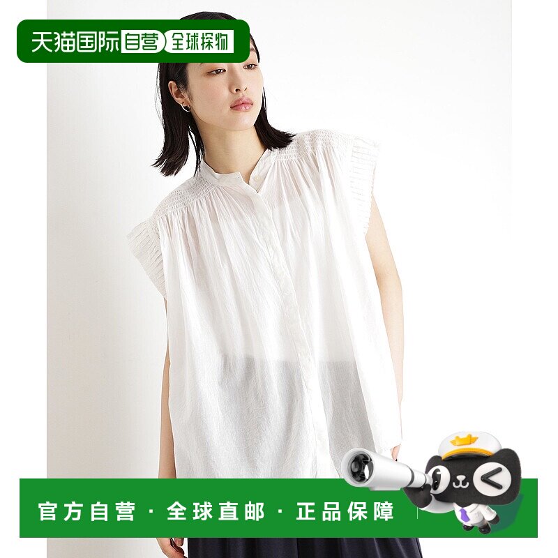 1h可退 日本直邮THE SHOP TK 女士法式短袖衬衫 04082009202501