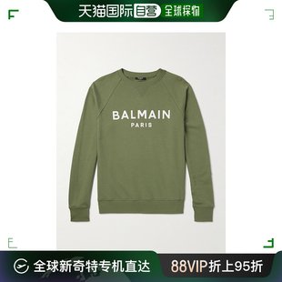 CH0JQ005 香港直邮潮奢 巴尔曼 Balmain 男士 徽标印花棉针织卫衣