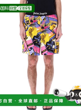 1h可退 欧洲直邮PALM ANGELS 男士短裤PMCB044S23FAB0028484
