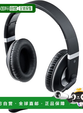 【日本直邮】山业 头戴式蓝牙耳机套装 折叠式 双耳400-BTSH021BK