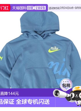 日本直邮Nike 儿童新款套头运动卫衣 36M306-BKZ(Jr) 黑色
