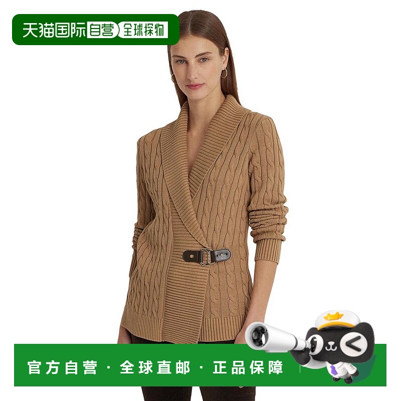 1h可退 【美国直邮】LAUREN Ralph Lauren Petite搭扣棉质毛衣 女