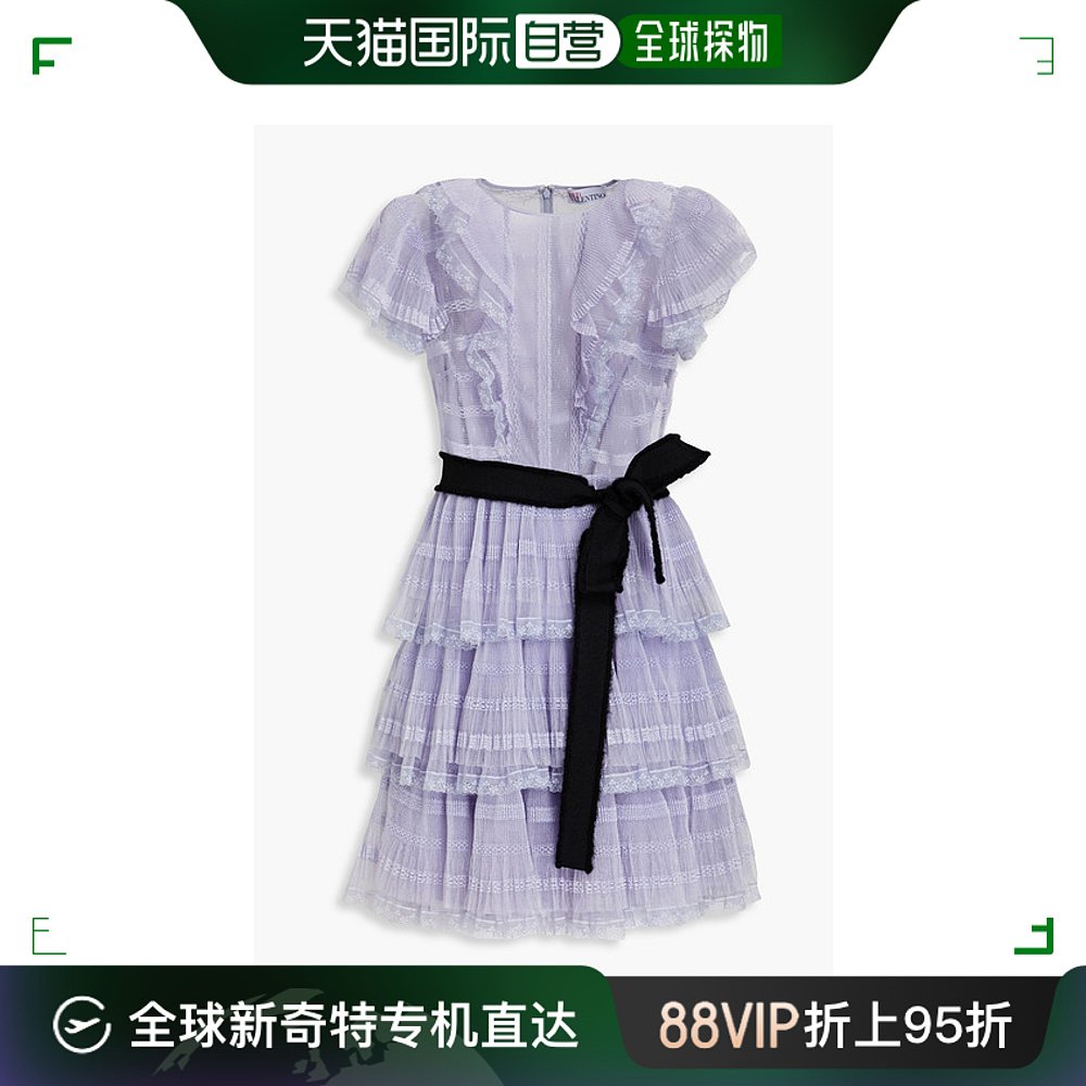 香港直邮潮奢 Red Valentino 女士point d'espirit 层叠迷你连衣 女装/女士精品 连衣裙 原图主图