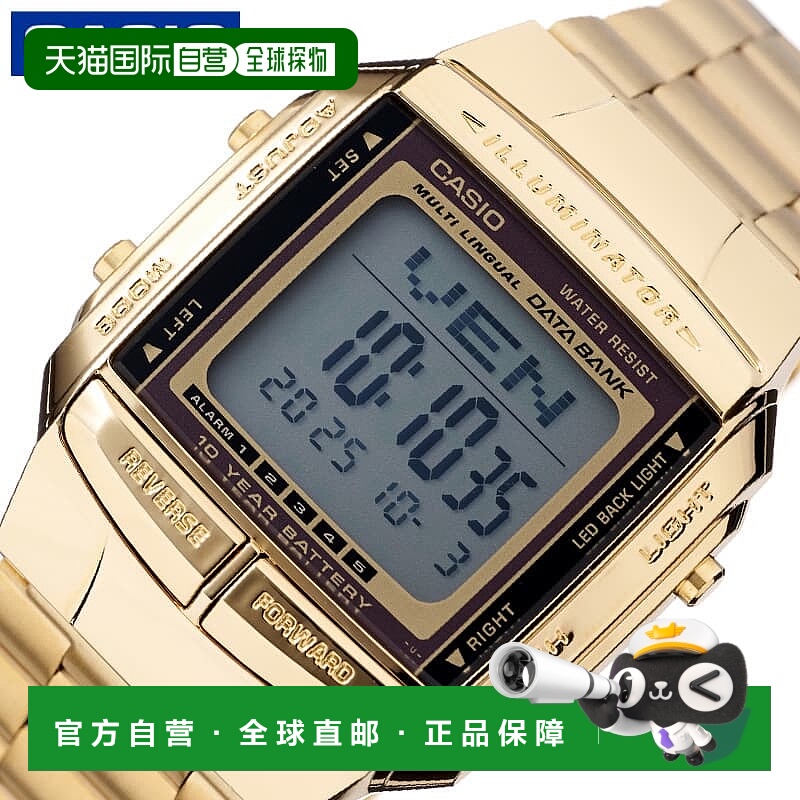 日本直邮卡西欧手表数据银行版男女士灰色DB-360G-9A知名品牌防水